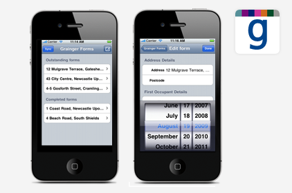 Grainger Forms for iPhone