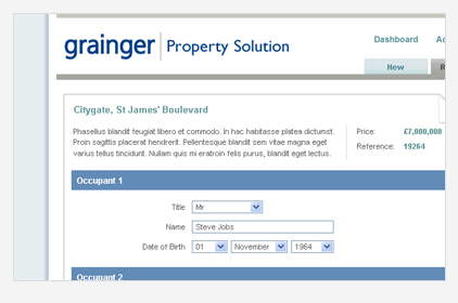 Grainger Forms Web App